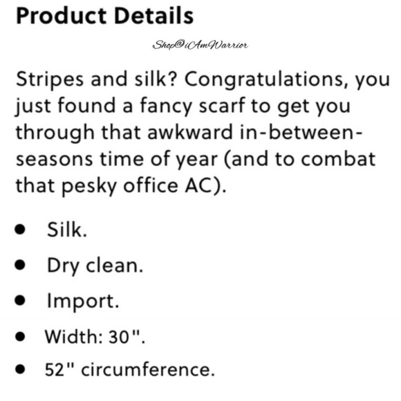 J.Crew teal/blue silk striped infinity scarf *shop@iamwarrior - Picture 9 of 12